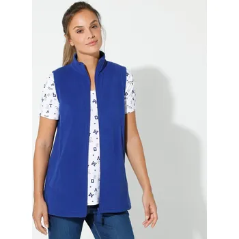 Dámská vesta Blancheporte Fleecová vesta na zip tmavě modrá 34/36