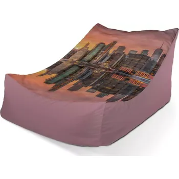 Sedací pytel Sablio Sedací vak Lounge New York Západ slunce - 80 x 95 x 50 cm