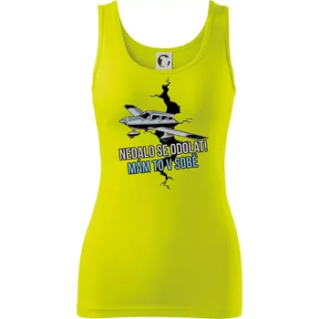 Nedalo se odolat, mám to v sobě letadlo - Dámské tílko - S ( Limetková )