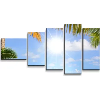 Obraz Sablio Obraz - 5-dílný Pláž - 100x60 cm