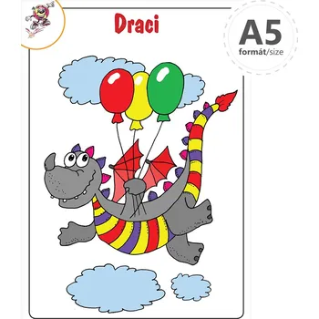 omalovánky Petr Mičánek Omalovánka A5 - Draci 597836