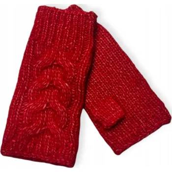 Rukavice Červené rukavice bez prstů LOFT