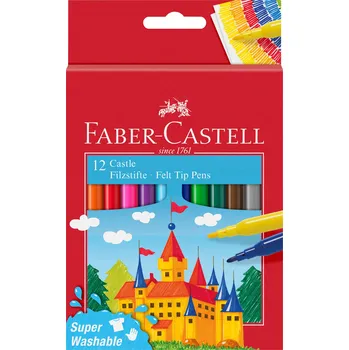 Popisovače Faber-castell Fixy -Castell, 12 barev