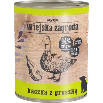 Krmivo pro psa Wiejska Zagroda Krmivo mokré krmivo pro psy Kachna s hruškou 800g