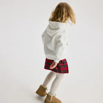 Dívčí mikina Reserved - Mikina s hrací aplikací - krémová - 314FA-01X - 314FA-01X-80