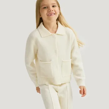 Dívčí svetr Reserved - GIRLS` SWEATER - krémová - 845FH-01X - 845FH-01X-164