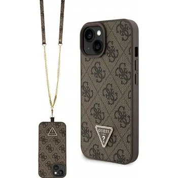 Pouzdro na mobilní telefon Guess Zadní Kryt pro Apple iPhone 15 hnědý