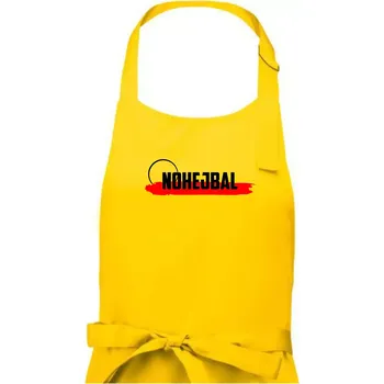 Kuchyňská zástěra Nohejbal nápis - Pánská zástěra na vaření - Univerzální velikost ( Žlutá )