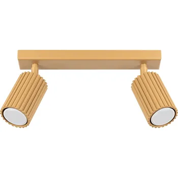 Bodové svítidlo Bodové svítidlo Karbon, 2x zlaté kovové stínítko, (možnost polohování)