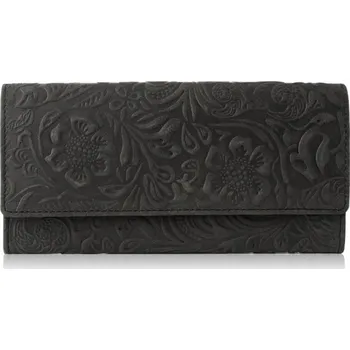 Peněženka Paolo Peruzzi dámská peněženka z pravé kůže černá