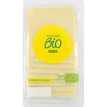 Monoprix Biologique BIO Gouda, plátky 200g