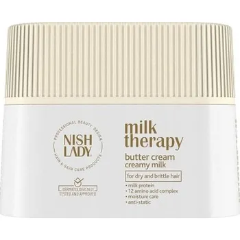 Nishlady Milk Therapy Kondicionér v krému na vlasy s mléčnými proteiny 275 Ml