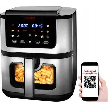 fritéza Horkovzdušná fritéza air fryer STILHOFF 8,5 l velká, 10 programů