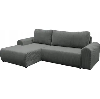 Sedací souprava Rohová sedací souprava s rozkladem a úložným prostorem Velina Roh L - šedá