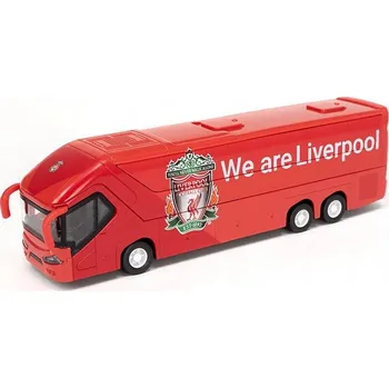 autíčko Klubový autobus Liverpool FC 1:50 Červený (červený)
