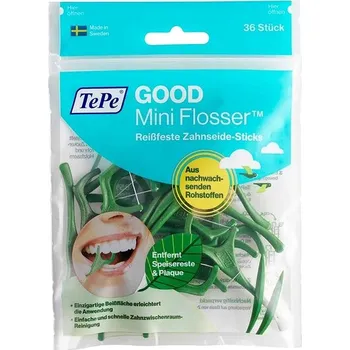 Zubní nit TePe Good Mini Flosser zubní nit v měsíčku 36 ks