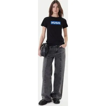 Pánské tričko HUGO T-Shirt Classic 50510772 Černá Slim Fit S