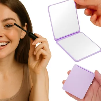 Kosmetické zrcátko Kapesní zrcátko růžové Deni Carte