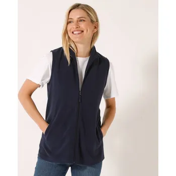 Dámská vesta Blancheporte Fleecová vesta na zip nám.modrá 52