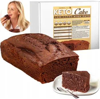 Čokoláda Keto koláč CambioLabs 350 g bez cukru, nízkosacharidový, s vysokým obsahem bílkovin