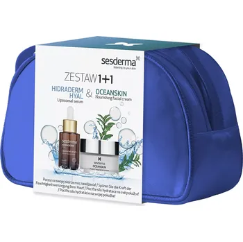 Pleťový krém sesderma - Oceanskin + Hidraderm Hyal Set - Kosmetická taštička - Sérum 30ml + Krém 50 ml