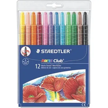 STAEDTLER Voskovky, vysouvatelné, STAEDTLER "Noris Club", 12 různých barev 597762