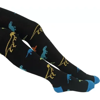 Dámské oblečení Dětské punčocháče Dinosaurus - 122-128 / černá