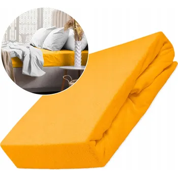 Prostěradlo Prostěradlo bavlna froté 160x200x20 s gumou žloutek Darymex