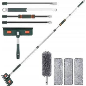 Vysavač na okno Teleskopický mop na OKNA mycí houba stěrka na okna zrcadel sprchových koutů dlouhý