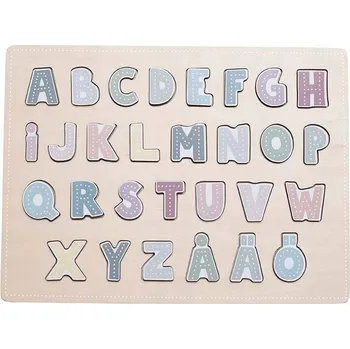 Dřevěná hračka Dopisy Puzzle Jabadabado
