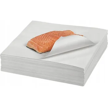 Balící papír BALICÍ PAPÍR FÓLIOVANÝ NA UZENINY RYBY SÝRY BALENÍ POTRAVIN 25X35 CM