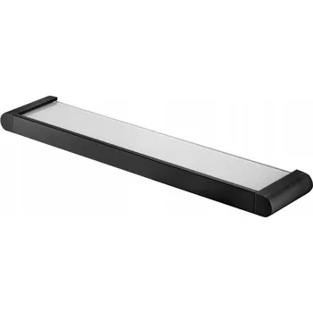 Koupelnový nábytek Koupelnová polička Bisk Futura 54x11x3 cm, černá/průhledná