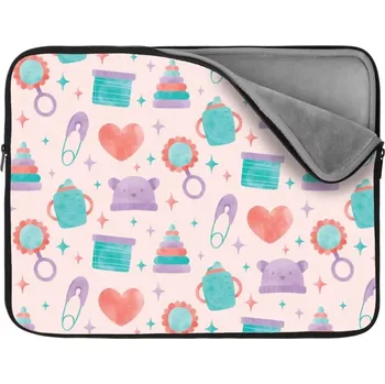 pouzdro na notebook Sablio Obal na notebook Chrastítko a čepičky - 17"