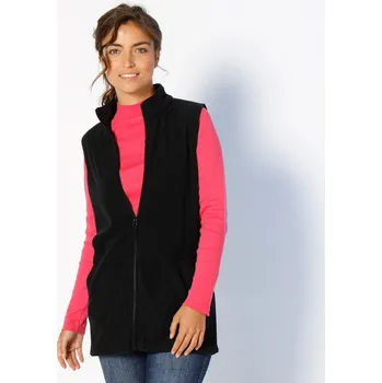 Dámská vesta Blancheporte Fleecová vesta na zip černá 54