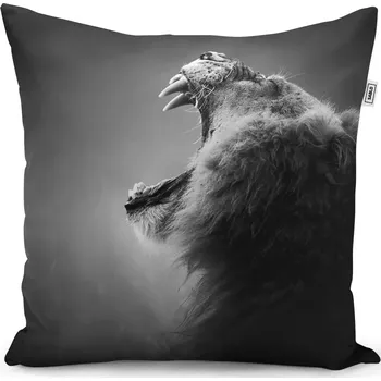 Polštář Sablio Polštář Řvoucí lev - 50x50 cm