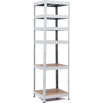 regál Policový regál Trestles RH 2000x600x450, nosnost 2100 kg, 6 polic Barva: šedá