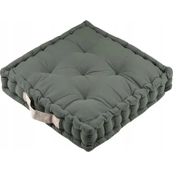 Polštář Polštář na podlahu DUO 45x45 olivový vysoká sedák taburet prošívaný