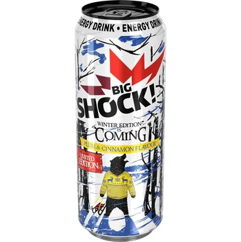 Energetický nápoj Big Shock Winter Edition Plum & Cinnamon 500 ml