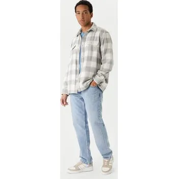 Tommy Hilfiger Košile Flannel MW0MW40483 Šedá Regular Fit XXL