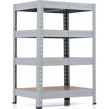 regál Policový regál Trestles RH 1000x600x400, nosnost 1400 kg, 4 police Barva: šedá