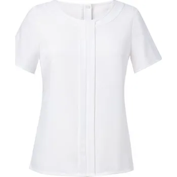 Dámská košile Brook Taverner Blůza Felina s krátkým rukávem a zlatým zipem Barva: Bílá, Velikost: 34 BR801