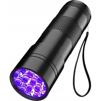 Svítilna UV LED Svítilna Tester Detektor Turistická Vodotěsná Hliníková Taktická