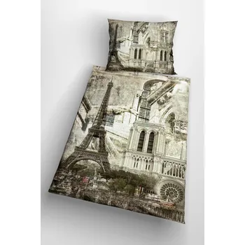 Povlečení Povlečení s motivy Paříže - Eiffel Tower 140x200 cm