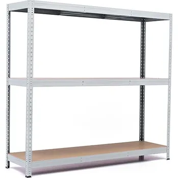 regál Policový regál Trestles RH 1200x1600x300, nosnost 900 kg, 3 police Barva: šedá