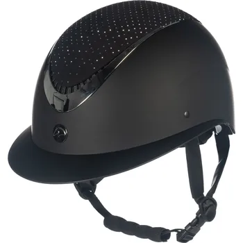Jezdecká přilba HKM Helma jezdecká Alarion Diamond HKM, black/silver Obvod hlavy: 52-54 cm