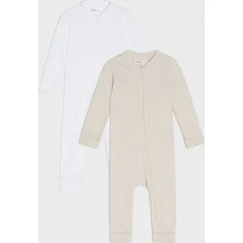 Chlapecká mikina Sinsay - Sada 2&nbsp;kusů bavlněných overalů - béžová - 648EM-02X - 648EM-02X-74