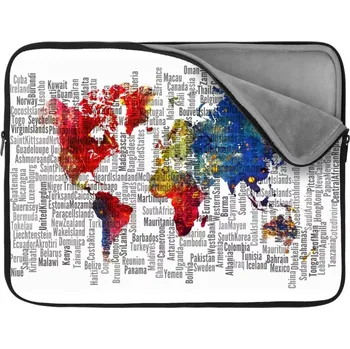 pouzdro na notebook Sablio Obal na notebook Jména států - 13"