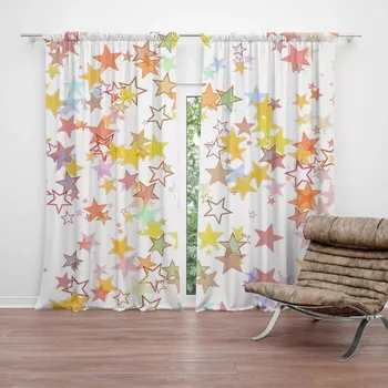 Závěs Sablio Závěs Hvězdičky: 2ks 140x250cm