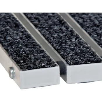 Rohožka Textilní hliníková vstupní rohož FLOMA Alu Wide - délka 60 cm, šířka 90 cm, výška 2,2 cm