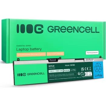 Baterie k notebooku GreenCell Green Cell NYFJH baterie pro Dell Precision 7530, 7540, 7740, 6 článků - 7260mAh Výkonná baterie Green Cell NYFJH s kapacitou 7260 mAh pro vybrané modely Dell Precision zajistí dlouhou výdr